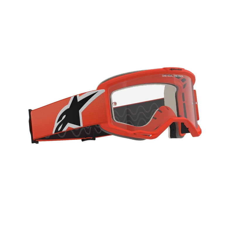 Alpinestars Vision 5 Corp motocrossbriller orange med klar linse
