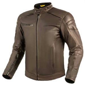Motorcykeljakke i læder Shima Hunter+ 2.0 brun