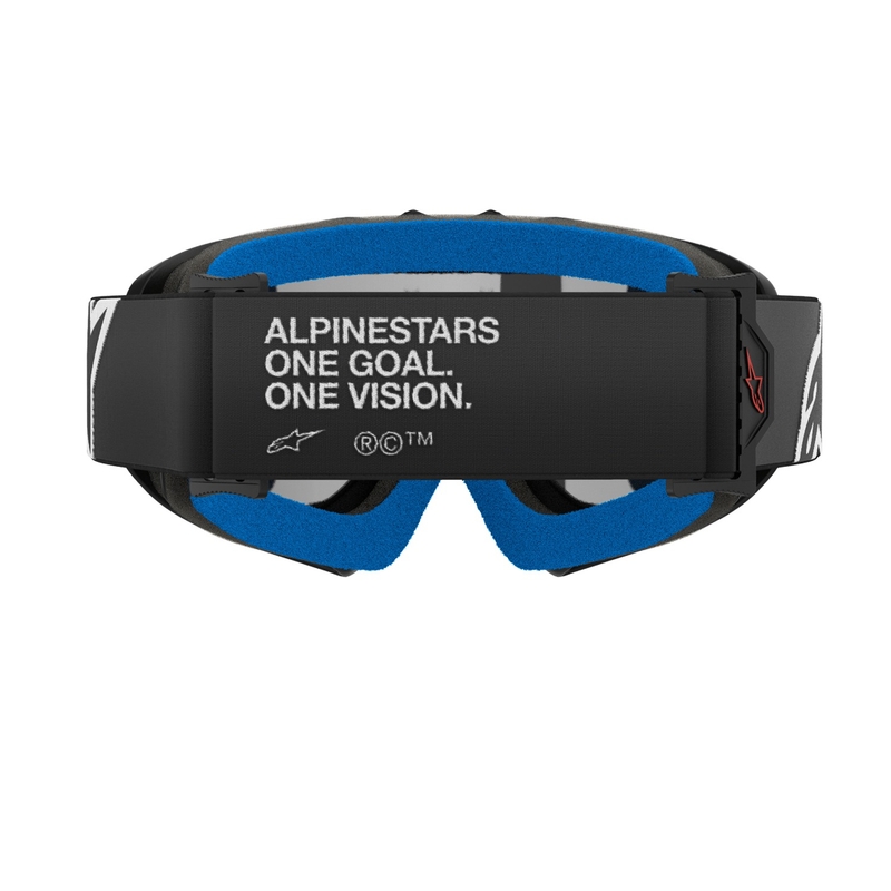 Alpinestars Vision Youth Corp motocrossbriller til børn, sort med sølvfarvet spejlglas