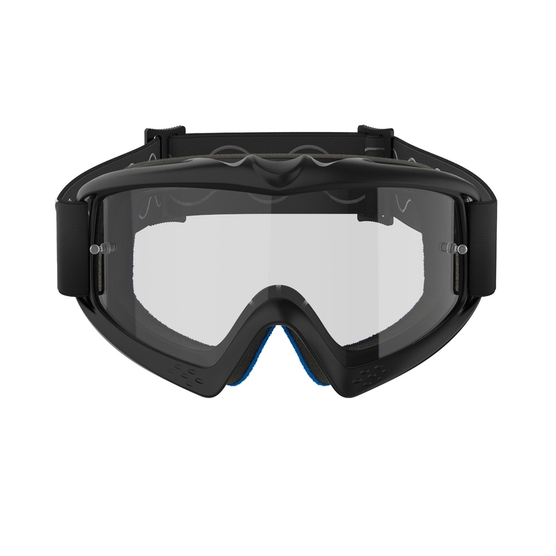Alpinestars Vision Youth Corp motocrossbriller til børn, sort med klar linse