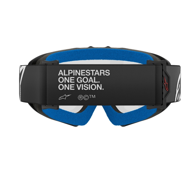 Alpinestars Vision Youth Corp motocrossbriller til børn, sort med klar linse