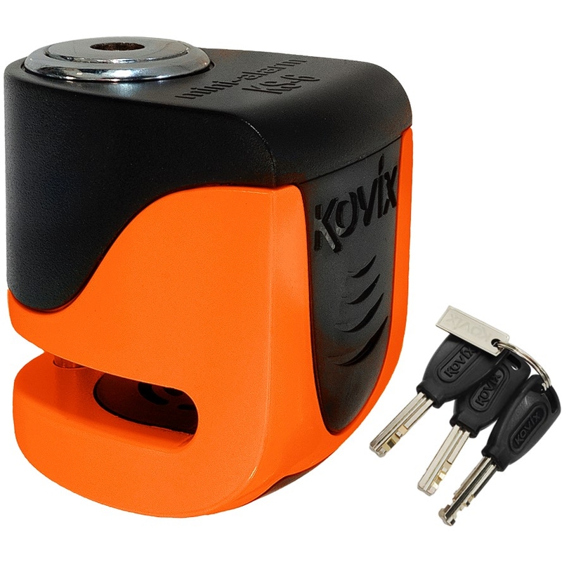 Skivebremselås med alarm KOVIX KS6 orange