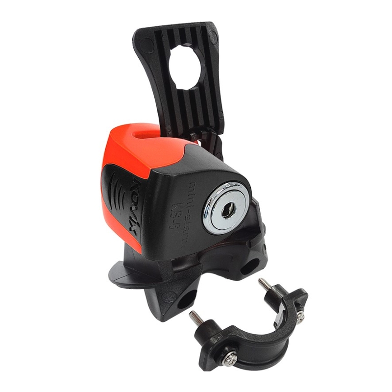 Skivebremselås med alarm KOVIX KS6 orange