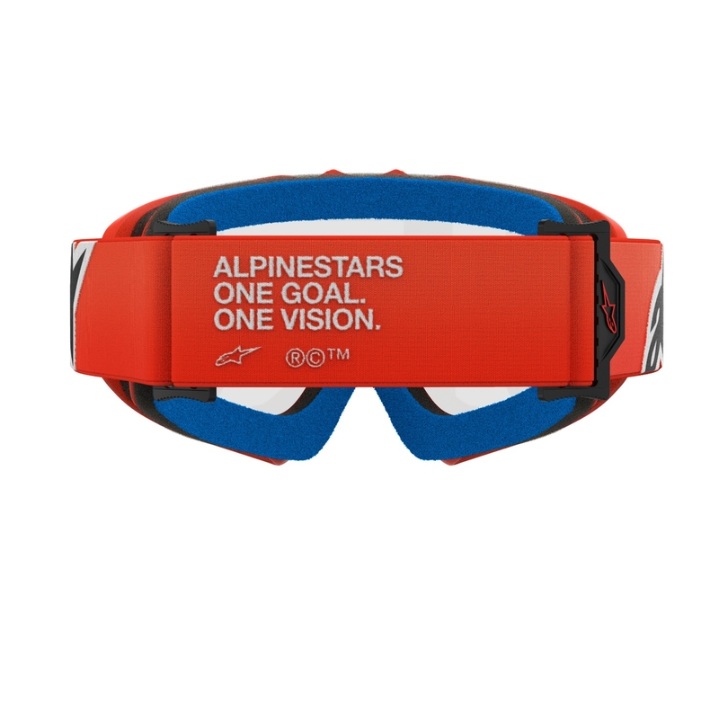 Alpinestars Vision Youth Corp motocrossbriller til børn, orange med klar linse