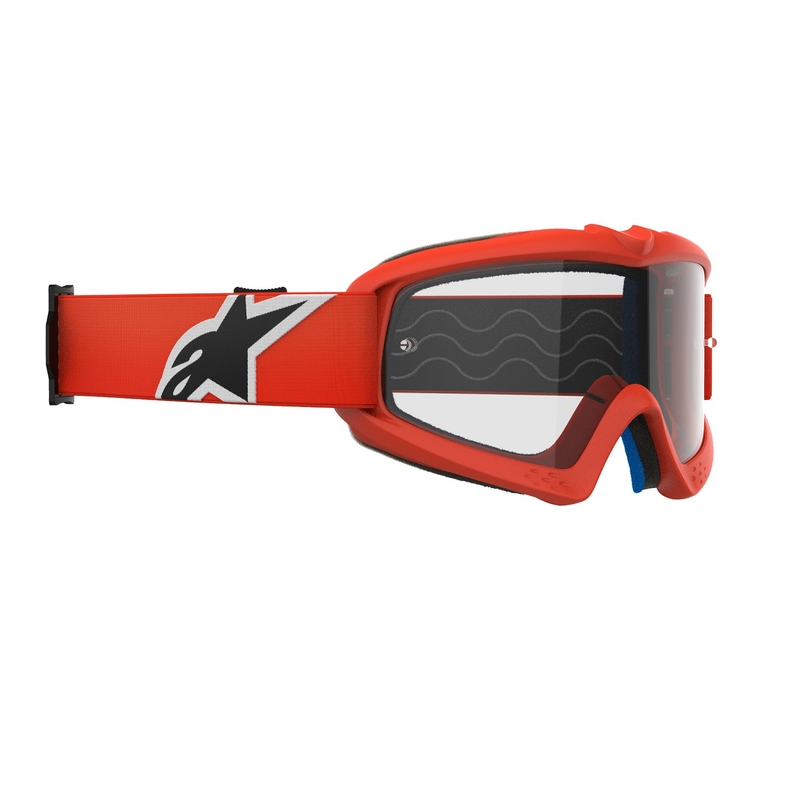 Alpinestars Vision Youth Corp motocrossbriller til børn, orange med klar linse