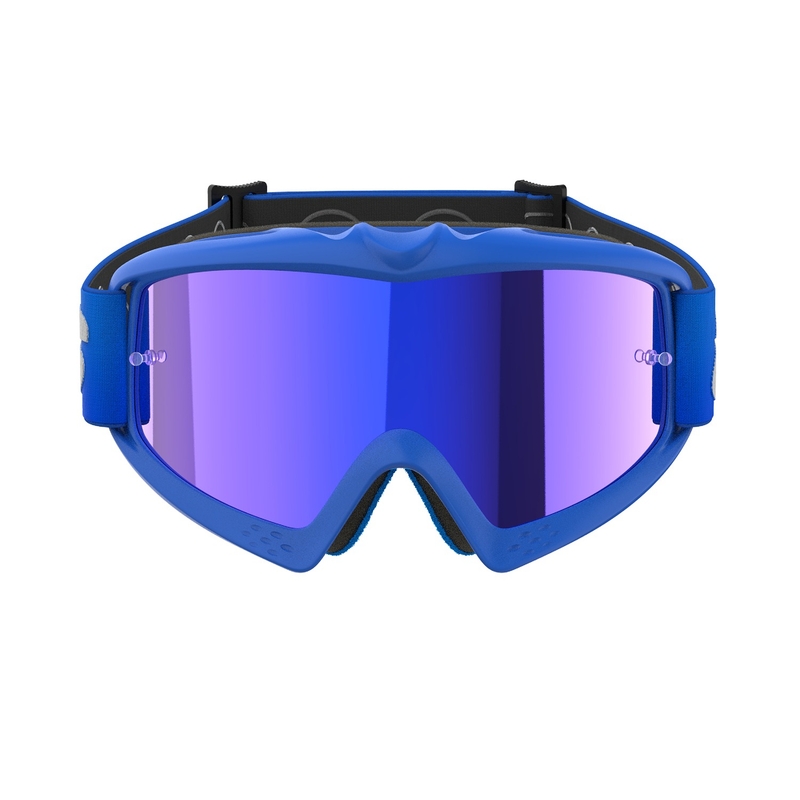 Alpinestars Vision Youth Blaze Blue motocrossbriller til børn med spejlblank blå linse