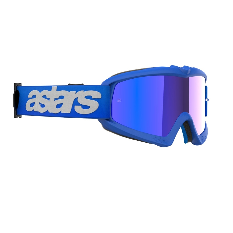 Alpinestars Vision Youth Blaze Blue motocrossbriller til børn med spejlblank blå linse