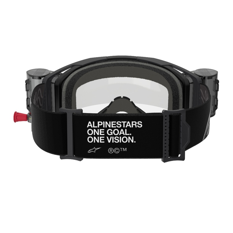 Alpinestars Vision 8 Corp ROLL-OFF Wide Vision Motocross Goggles sort med klar linse