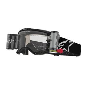 Alpinestars Vision 5 Corp ROLL-OFF Wide Vision Motocross Goggles sort med klar linse