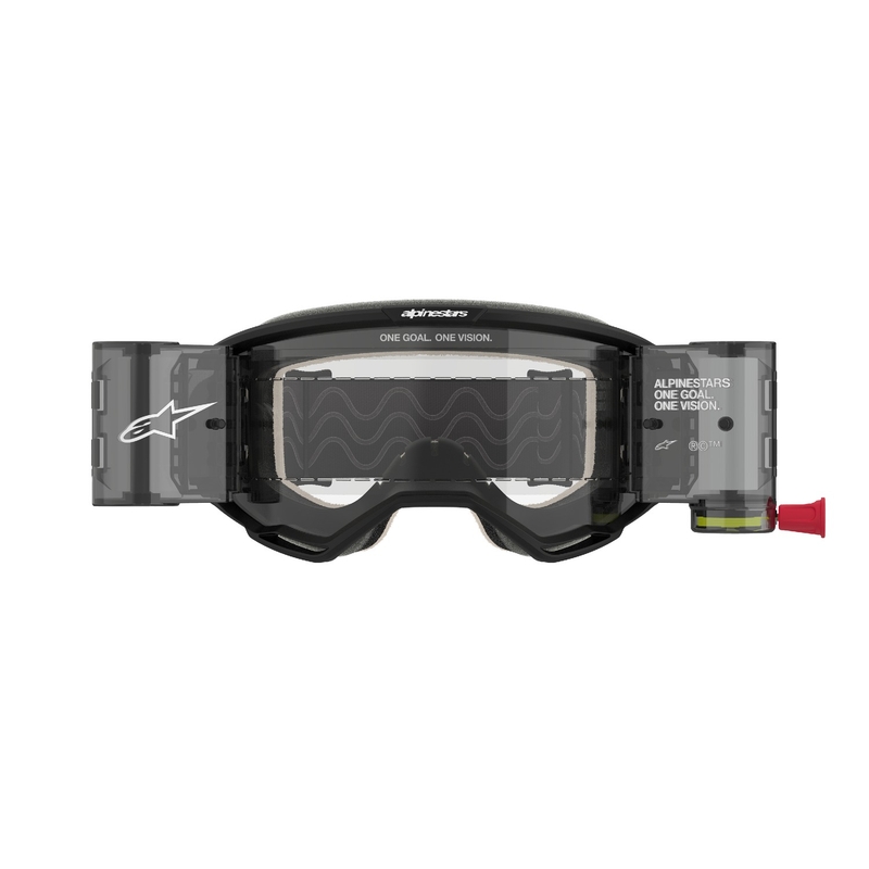Alpinestars Vision 5 Corp ROLL-OFF Wide Vision Motocross Goggles sort med klar linse