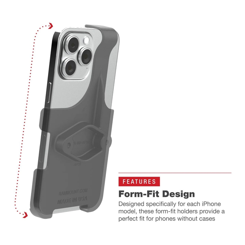RAM-mounts til Apple iPhone 13/13 Pro/14/14 Pro/15