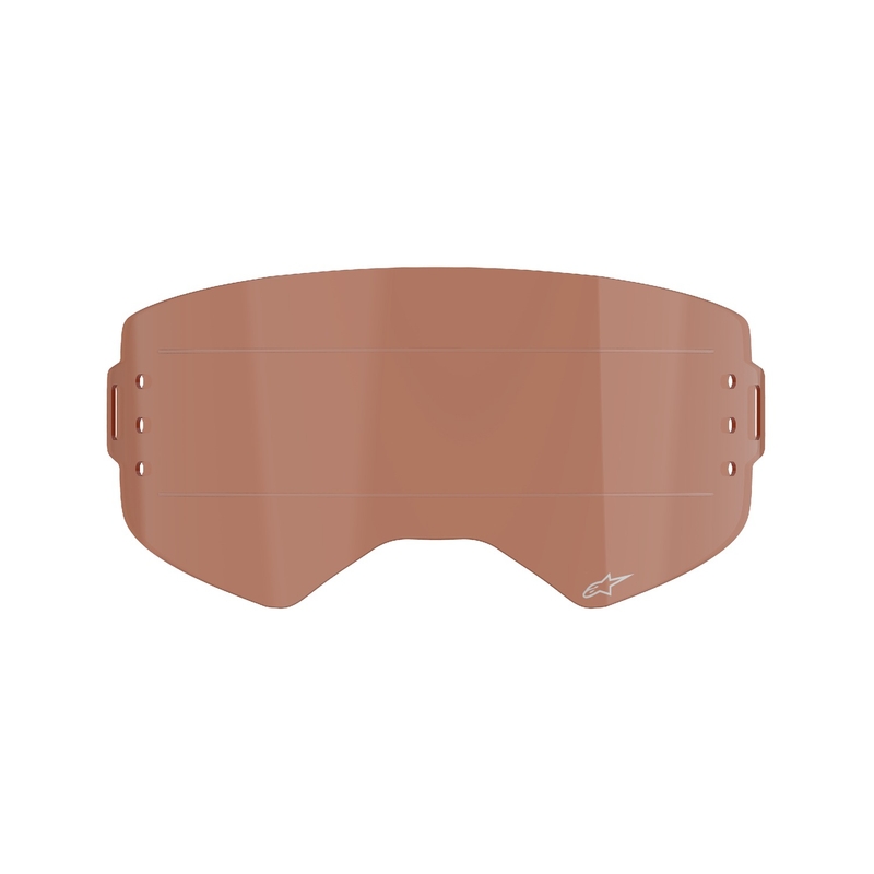 Plexi til Alpinestars Supertech-brille til afrulningssystem orangebrun afterburn