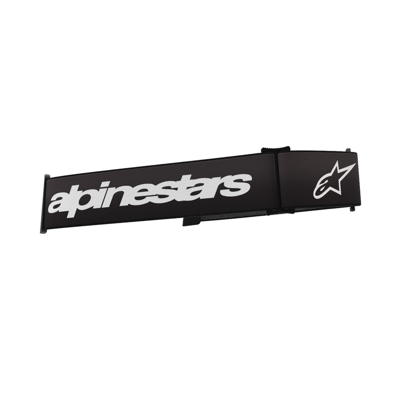 Alpinestars Supertech/Vision 8 sort og hvid brillestrop