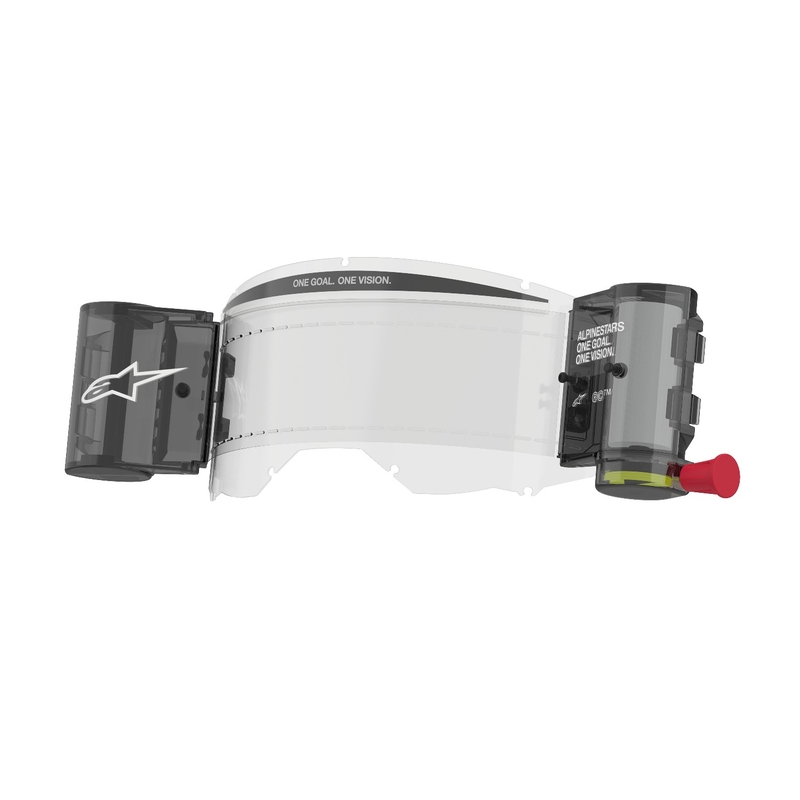 Udskiftningssæt Alpinestars Roll-off Wide Vision til Vision 8/5/3 beskyttelsesbriller med stifter til afrivningsfolier klar plexi