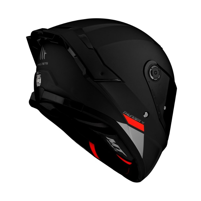 Fullface motorcykelhjelm MT FF118SV Thunder 4 SV sort mat - II. kvalitet