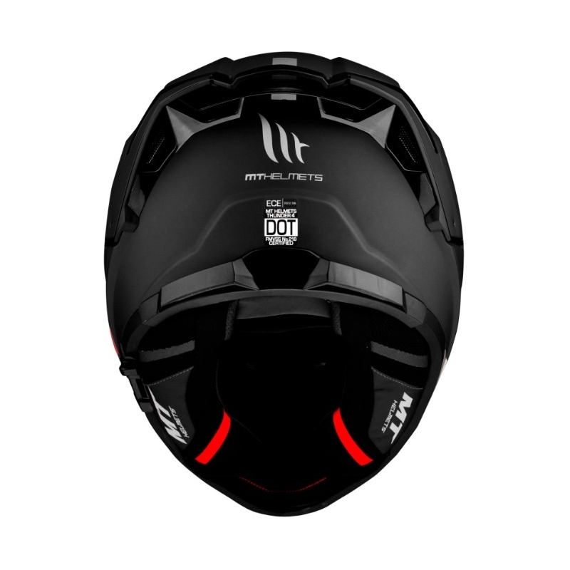 Fullface motorcykelhjelm MT FF118SV Thunder 4 SV sort mat - II. kvalitet