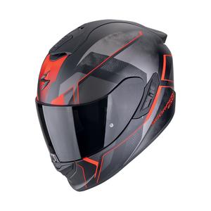 Integral motorcykelhjelm Scorpion EXO-1400 EVO II AIR INTENSIO mat sort-rød