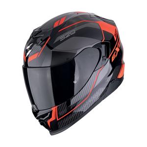 Integreret motorcykelhjelm Scorpion EXO-520 EVO AIR LENA sort-rød
