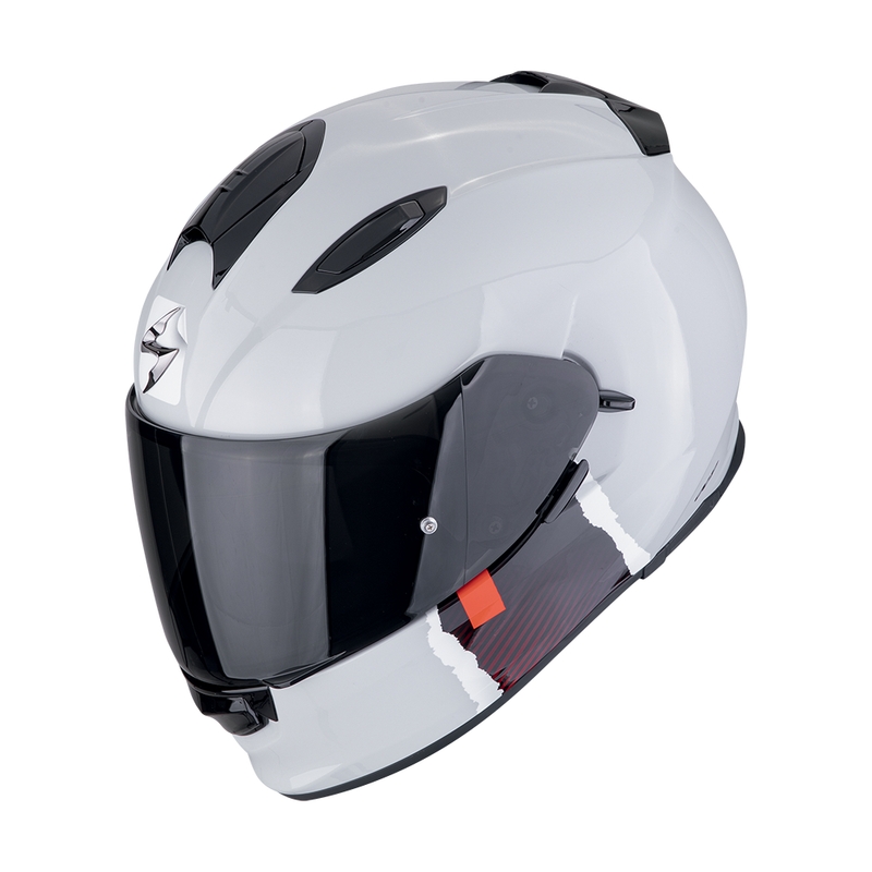 Scorpion EXO-491 CODE helfacade motorcykelhjelm grå-rød udsalg