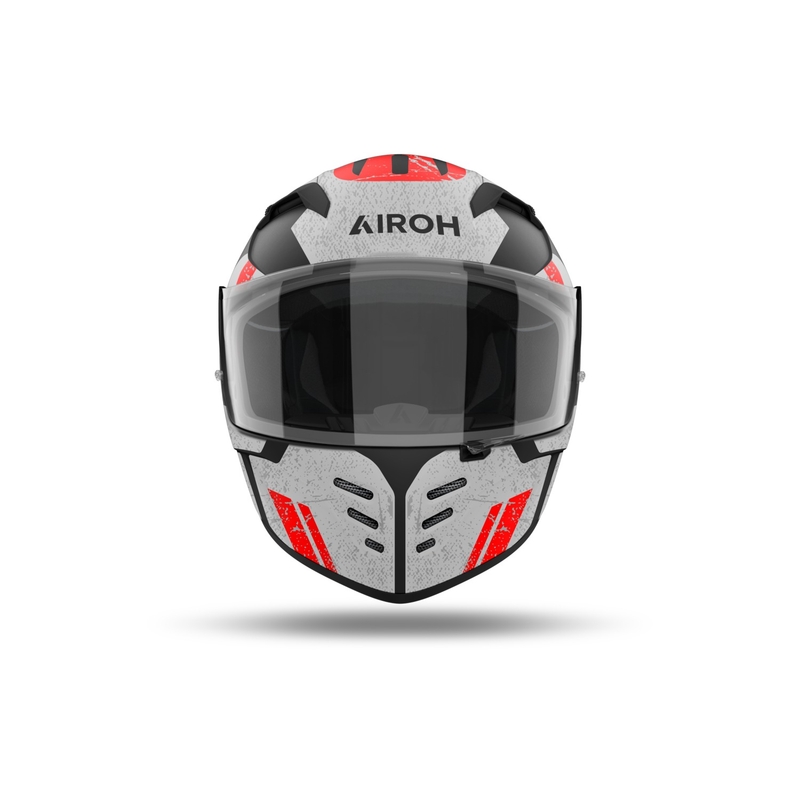Integreret motorcykelhjelm Airoh CONNOR Omega mat hvid-rød