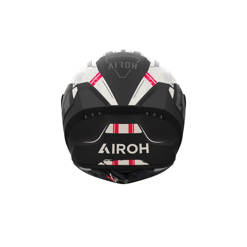 Integreret motorcykelhjelm Airoh CONNOR Omega mat hvid-rød