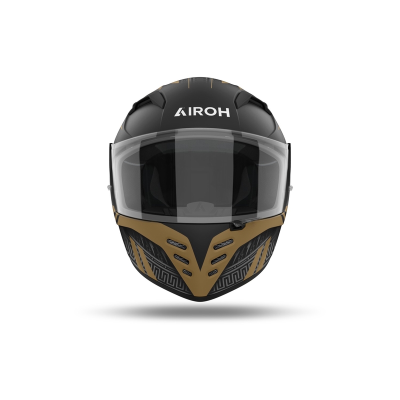 Integreret motorcykelhjelm Airoh CONNOR Zeus mat sort-guld