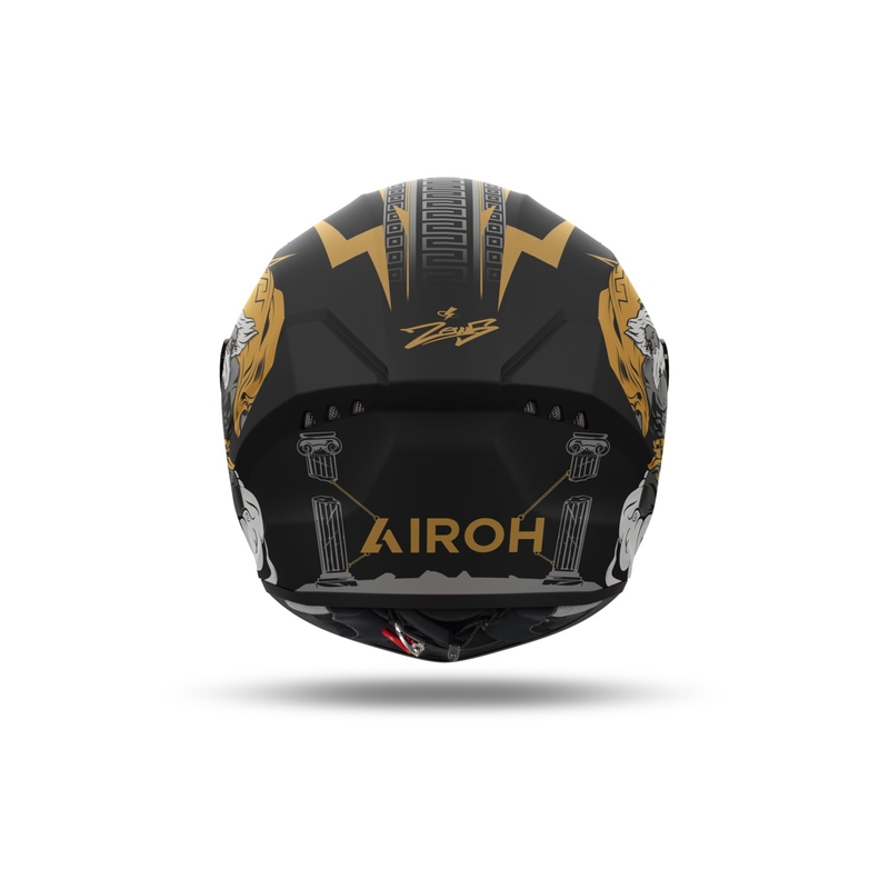 Integreret motorcykelhjelm Airoh CONNOR Zeus mat sort-guld