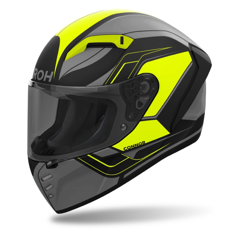 Integreret motorcykelhjelm Airoh CONNOR Dunk mat gul