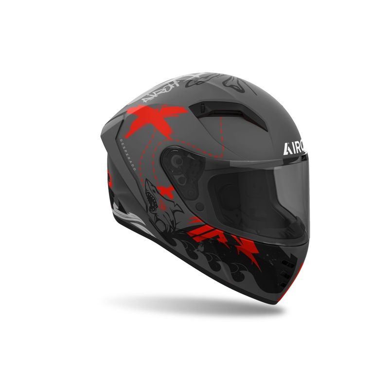 Integreret motorcykelhjelm Airoh CONNOR Desperado mat orange