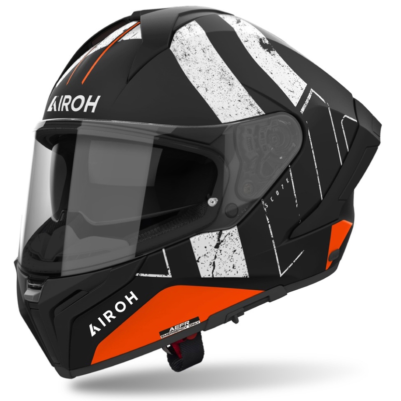 Integreret motorcykelhjelm Airoh MATRYX Scope mat orange