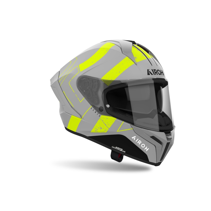Integreret motorcykelhjelm Airoh MATRYX Scope mat gul