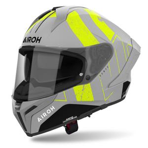 Integreret motorcykelhjelm Airoh MATRYX Scope mat gul