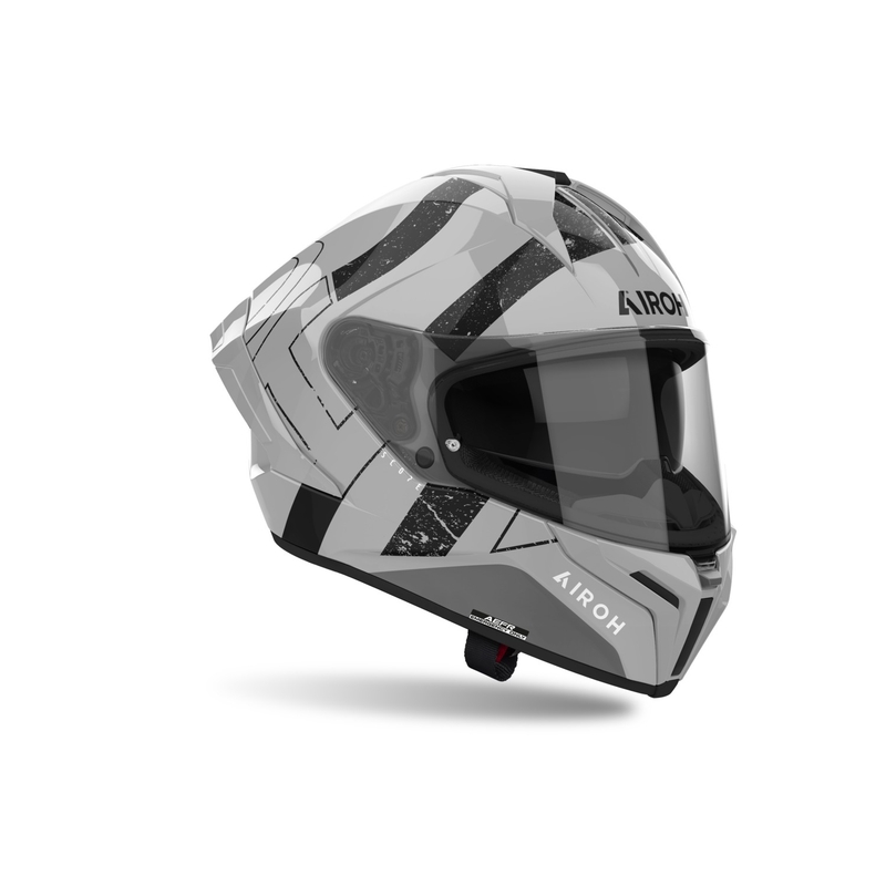 Integreret motorcykelhjelm Airoh MATRYX Scope lysegrå