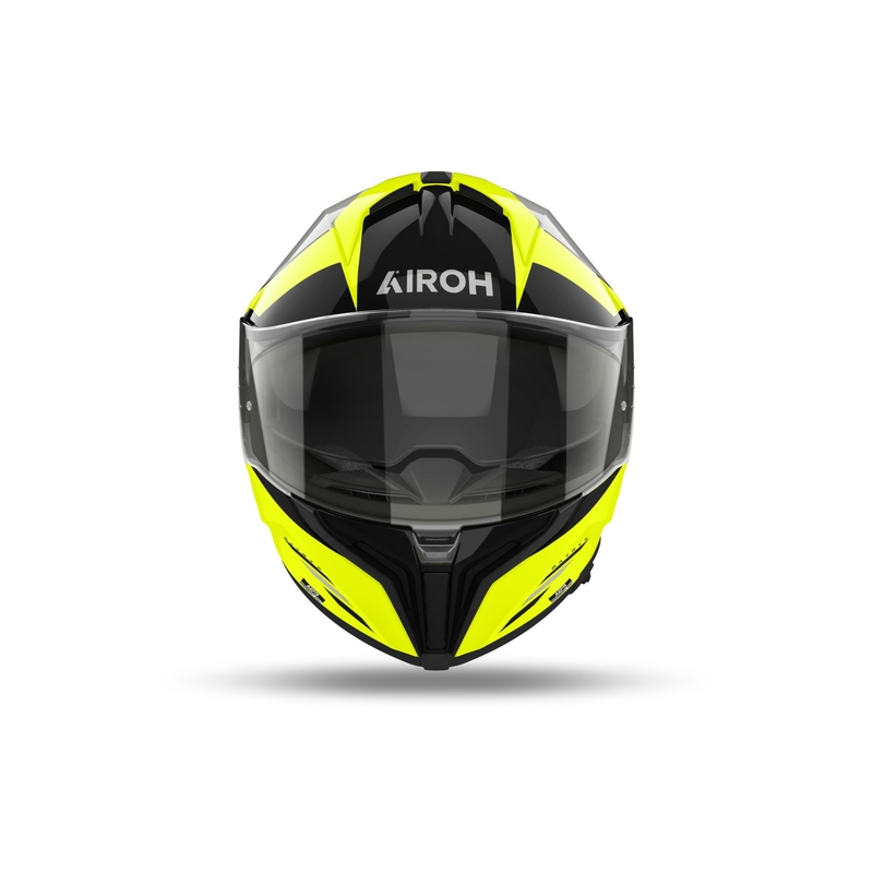 Integreret motorcykelhjelm Airoh MATRYX Thron gul