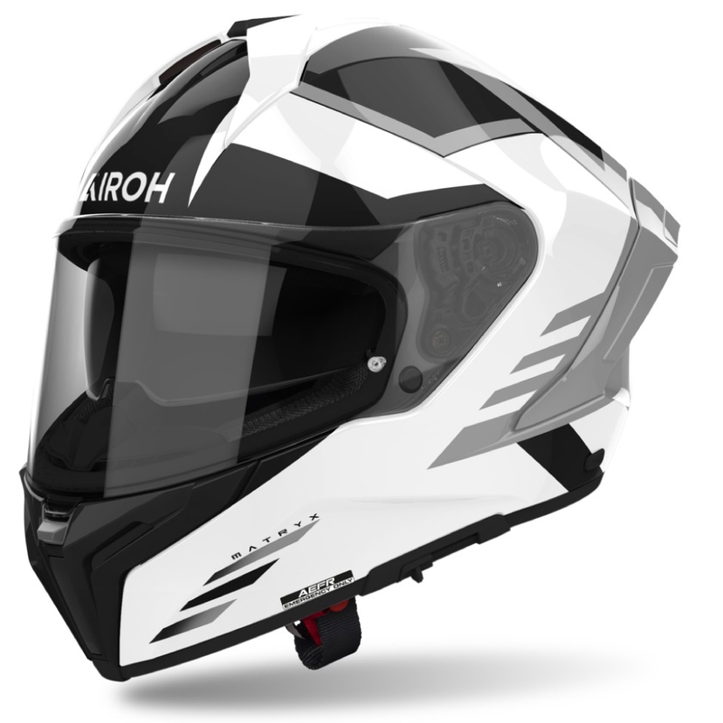 Integreret motorcykelhjelm Airoh MATRYX Thron hvid