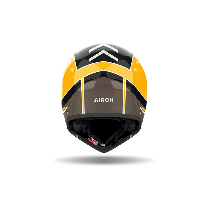 Airoh J110 Command Modular Motorcykelhjelm Blank Gul