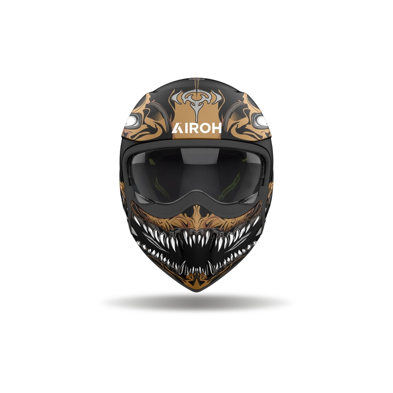 Modulær motorcykelhjelm Airoh J110 Oni mat sort