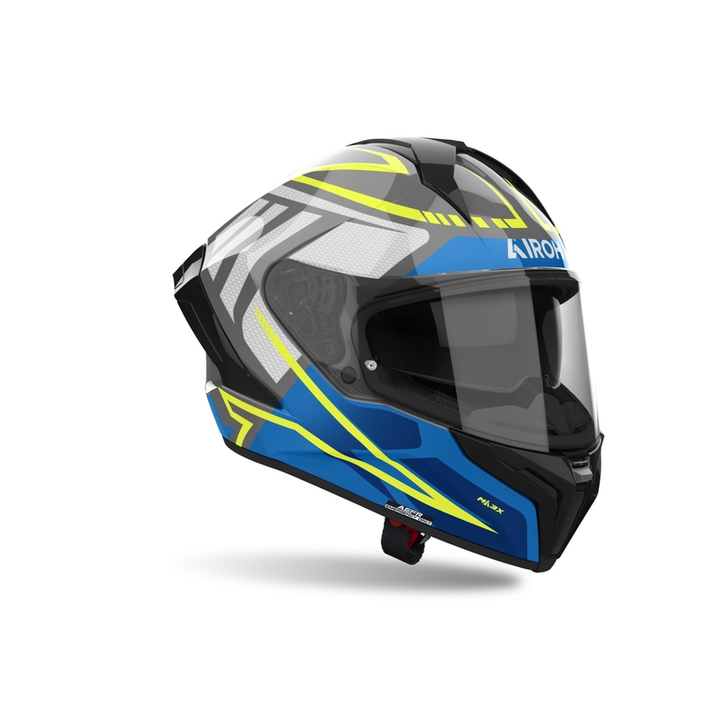 Integreret motorcykelhjelm Airoh MATRYX Rider blank blå