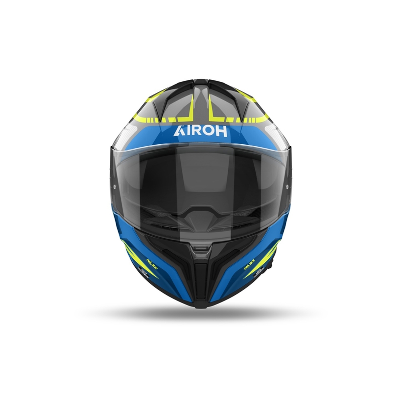Integreret motorcykelhjelm Airoh MATRYX Rider blank blå