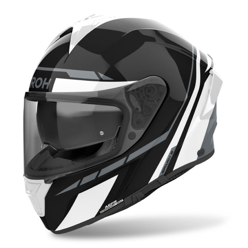 Integreret motorcykelhjelm Airoh SPARK 2 Spinner blank hvid