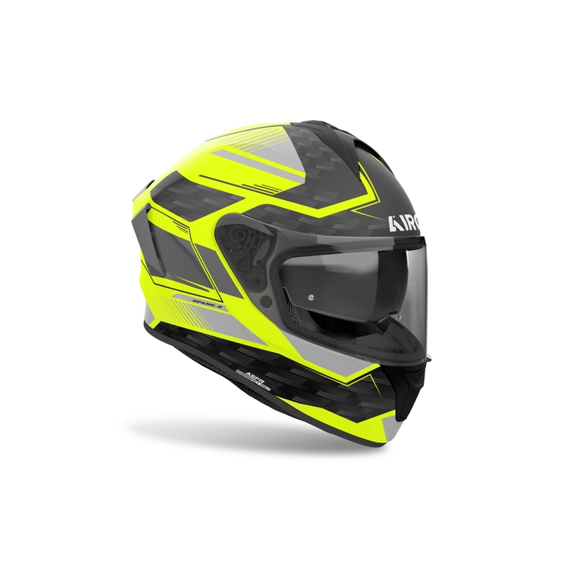 Integreret motorcykelhjelm Airoh SPARK 2 Zenith mat gul