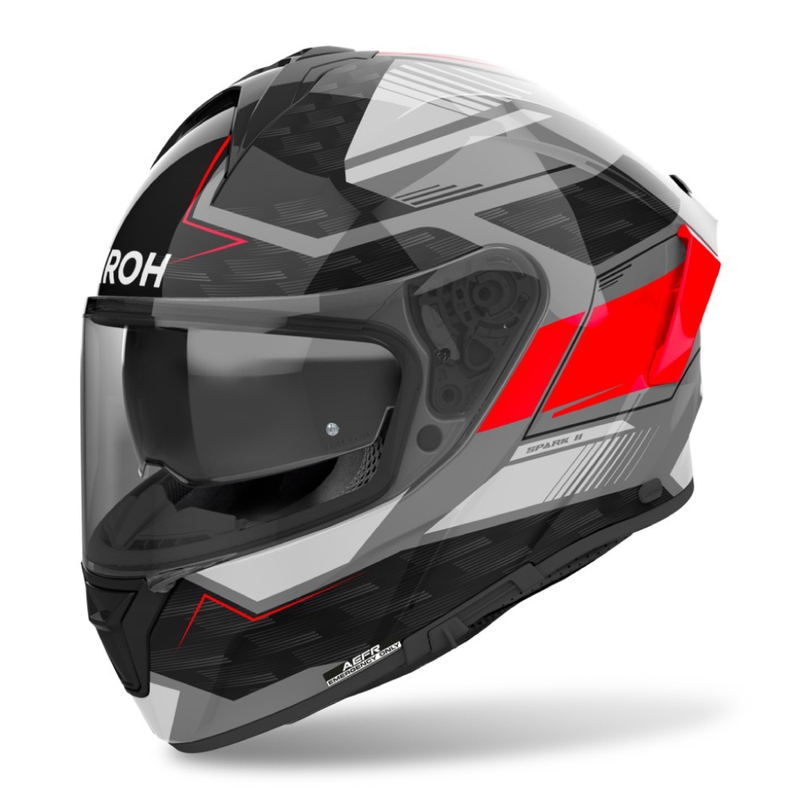 Integreret motorcykelhjelm Airoh SPARK 2 Zenith blank rød