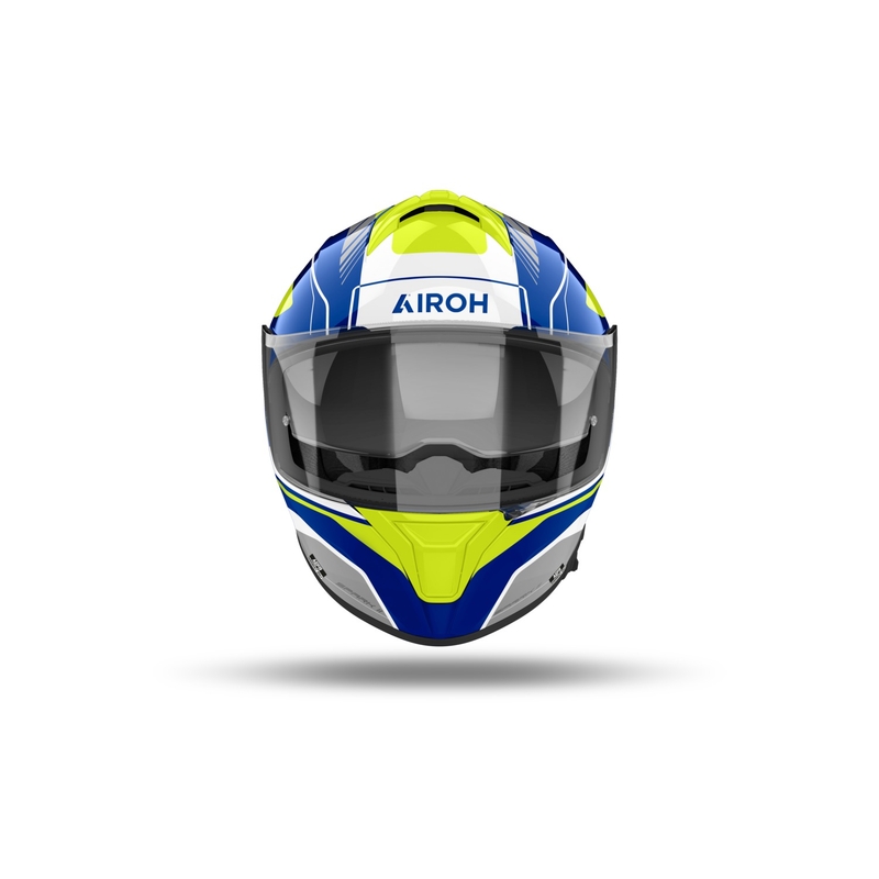 Integreret motorcykelhjelm Airoh SPARK 2 Chrono blank blå-gul