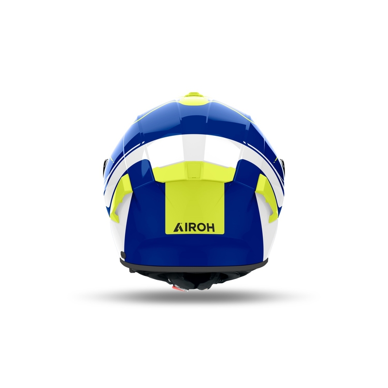 Integreret motorcykelhjelm Airoh SPARK 2 Chrono blank blå-gul
