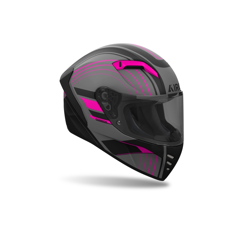Integreret motorcykelhjelm Airoh CONNOR Achieve mat pink