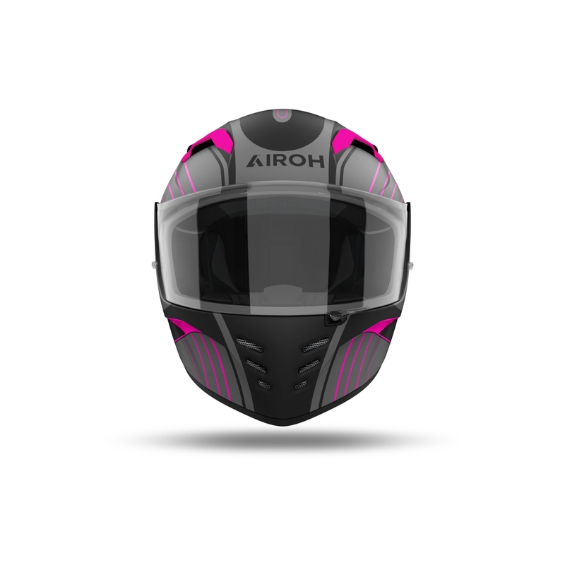Integreret motorcykelhjelm Airoh CONNOR Achieve mat pink