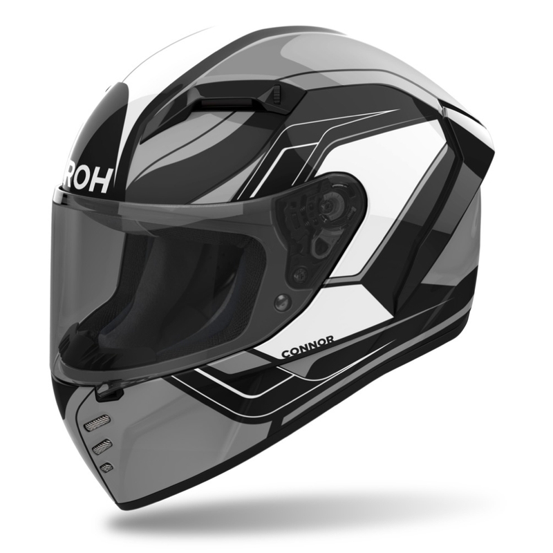 Integreret motorcykelhjelm Airoh CONNOR Dunk blank sort