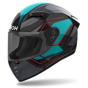 Integreret motorcykelhjelm Airoh CONNOR Dunk blank sort-blå