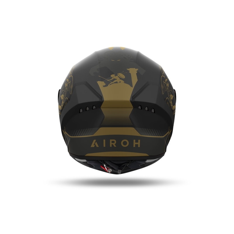 Integreret motorcykelhjelm Airoh CONNOR Titan mat sort