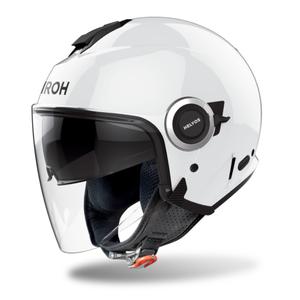 Åben motorcykelhjelm Airoh HELYOS Farve blank hvid